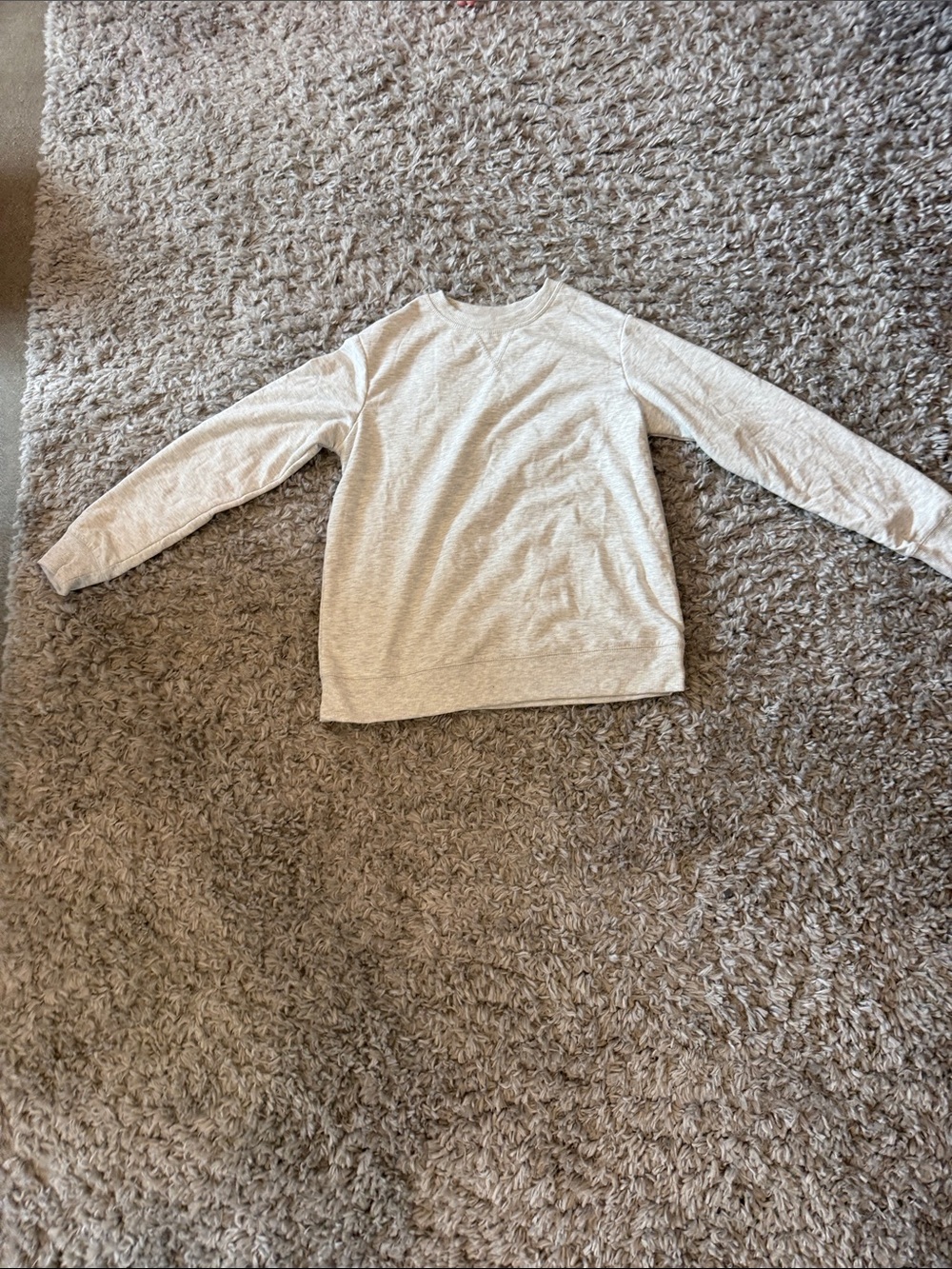 Gray crewneck sweatshirt